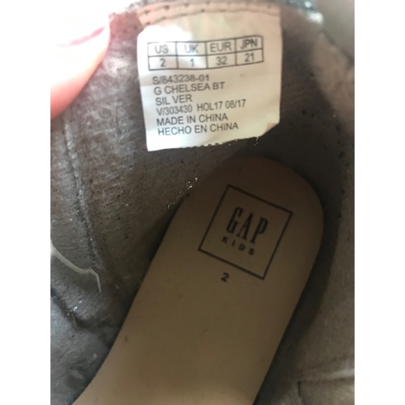 GAP | Girls Silver Chelsea Boot - Picture 8 of 8